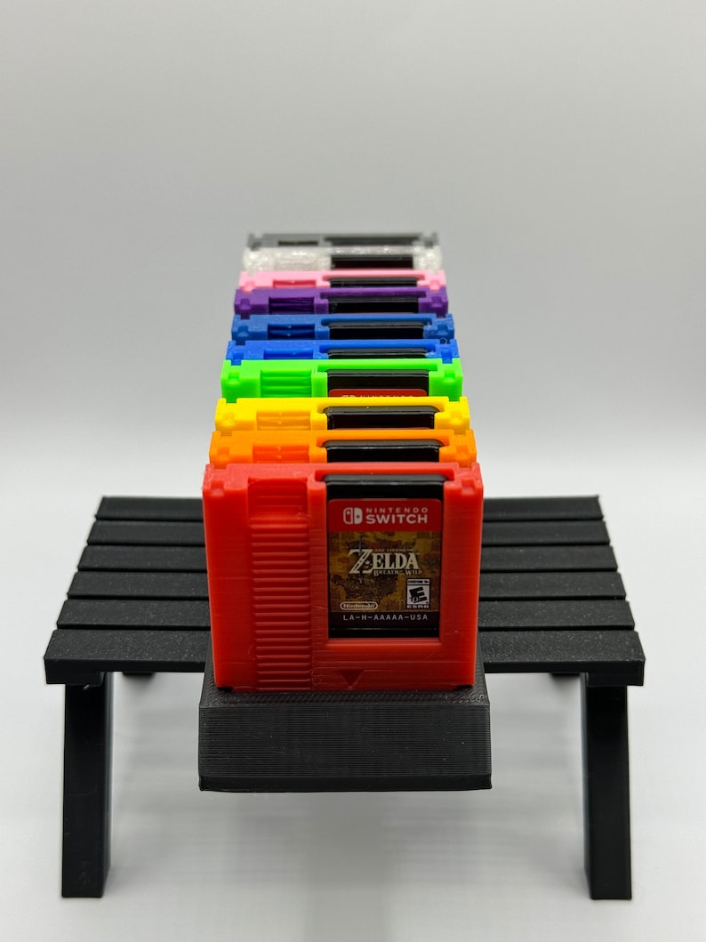 Retro Style Cartridge Nintendo Switch Game Holder 5-Pack Or 10 Pack/Multiple Colors/With Stand For Cartridges! image 6