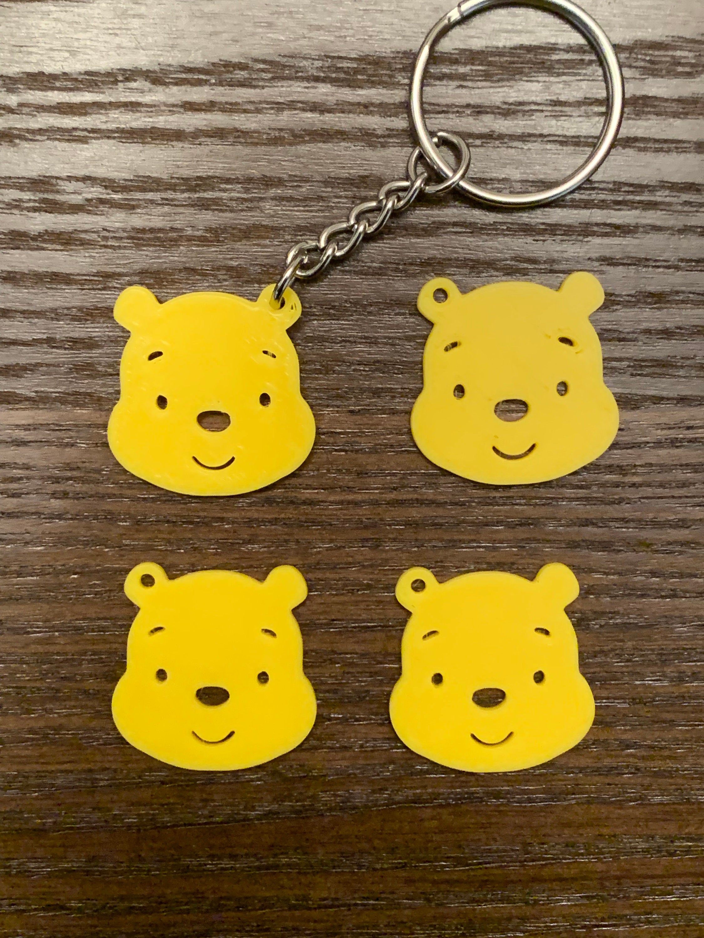 Winnie and Me Personalized Initial Keychain