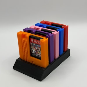 Retro Style Cartridge Nintendo Switch Game Holder 5-Pack Or 10 Pack/Multiple Colors/With Stand For Cartridges! image 8