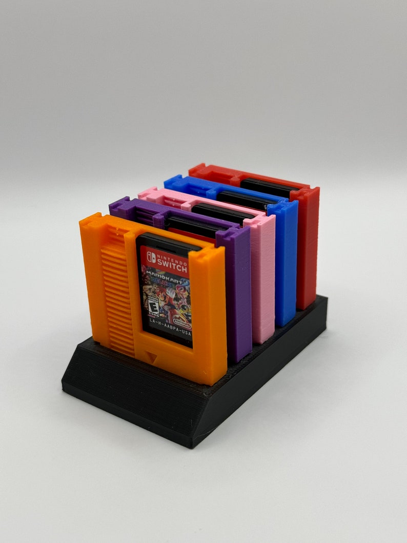 Retro Style Cartridge Nintendo Switch Game Holder 5-Pack Or 10 Pack/Multiple Colors/With Stand For Cartridges! image 8