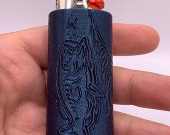 Fishing Bic Lighter Case/Bass Fishing/Trout Fishing/Fits Standard Sized Bic Lighters/Refillable/2 Sided Design/Fisherman’s Lighter Case!