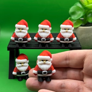 Lindo Papá Noel de bolsillo/Navidad/Para llevar de viaje/Vacaciones/Mini Papá Noel/Regalo/Relleno de media/Decoración/¡Divertido!