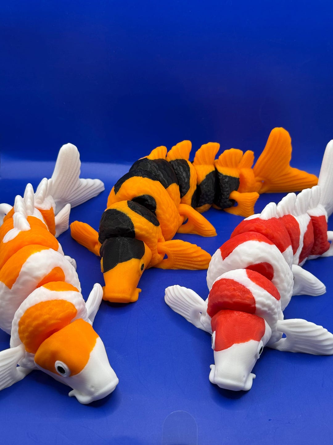 Koi Fish Inflatable Articulated Koi Fish Fidget Toy/desk Toy/animal Lovers/gift/3 Color ...