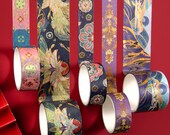 10 Rolls of Gold Foil Washi Tape,Decorative Tape Measure