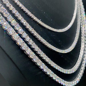 Iced Star Tennis Chain Necklace
