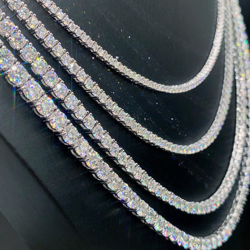 5mm Iced Out Diamond VVS Tennis Chain, Iced Out Tennis Chain