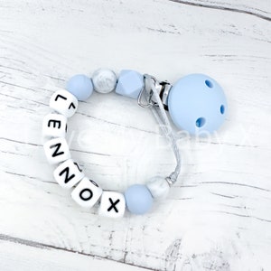 Design your own Dummy Clip Personalised Pastel Dummy Chain Personalized Pacifier Clip Dummy Holder Christening Gift Newborn Gift MAM Clip