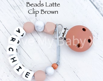 Personalised Soft Silicone Dummy Clip Personalized Pacifier Clip Dummy Chain Soother Fastener Dummy Holder Newborn Gift MAM Clip Bib