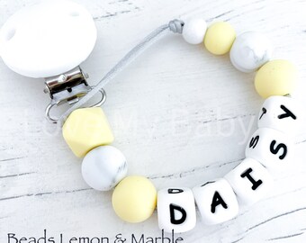 Personalised Soft Silicone Dummy Clip Personalized Pacifier Clip Dummy Chain Soother Fastener Dummy Holder Newborn Gift MAM Clip Bib