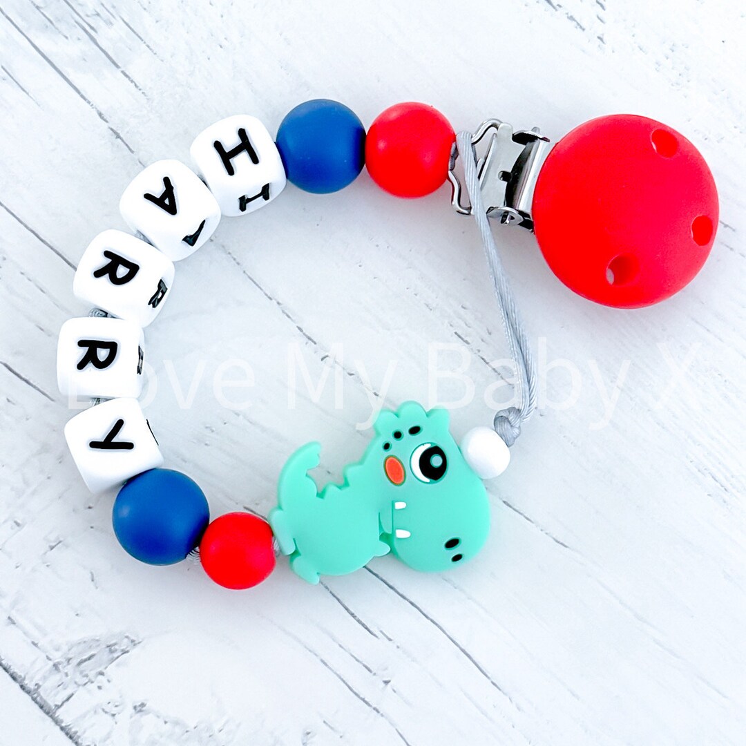 Christmas Personalised Dummy Clip Stocking Filler Soother Holder Personalized Dummy Chain