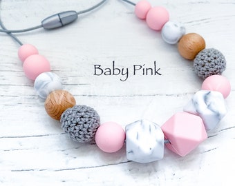 Silicone Nursing necklace Breastfeeding Necklace Sensory Necklace Fiddle necklace New Mum gift Mama present Textured Silicone Necklace