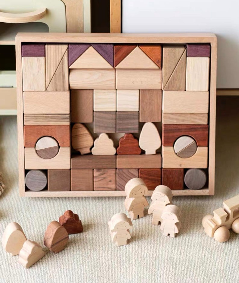 Puzzles en bois pour bébés, planche occupée pour tout-petits, jouets Montessori en bois, jouets colorés pour enfants, cadeaux de Noël, cadeaux danniversaire, souvenirs image 2