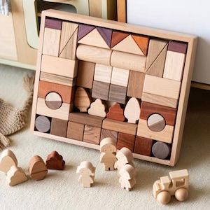 Puzzles en bois pour bébés, planche occupée pour tout-petits, jouets Montessori en bois, jouets colorés pour enfants, cadeaux de Noël, cadeaux danniversaire, souvenirs image 1