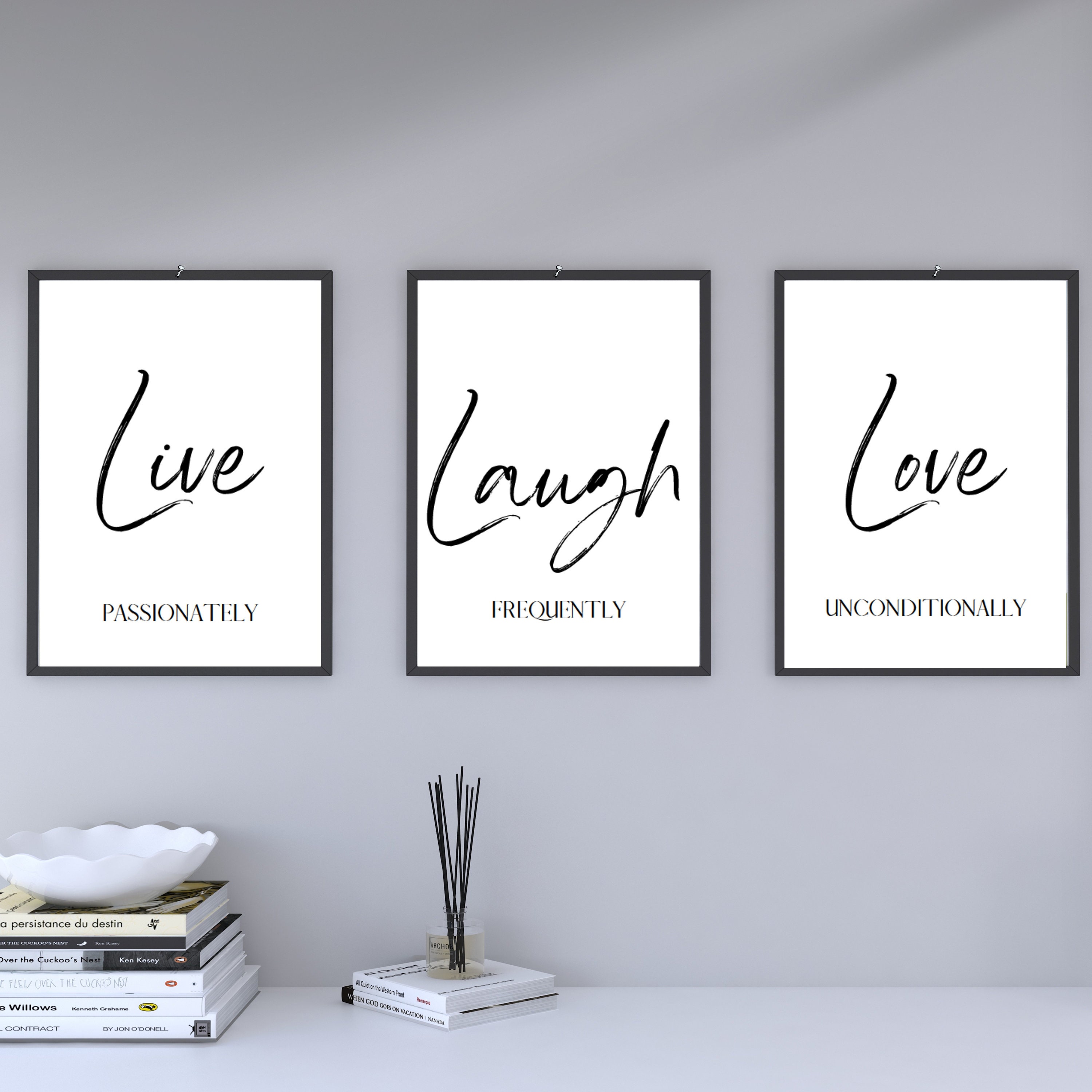 Live Laugh Love Printable Art Live Love Laugh Wall Art - Etsy