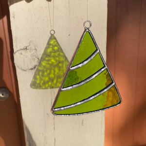 Christmas Ornament Stained Glass Suncatcher, Home Decor, Window or Wall Hanging, Holiday Gift