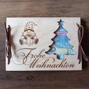 Geldgeschenk Weihnachten / Weihnachtsgeschenk / Geschenkkarte / Weihnachtskarte / Geschenkverpackung / Geldkarte / Wunscherfüller