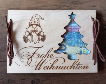Cash gift Christmas / Christmas gift / gift card / Christmas card / gift wrapping / cash card / wish fulfiller