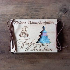 Kerstgeldcadeau, wensvervuller, kerstcadeau, cadeaukaart, kerstkaart, geschenkverpakking, geldkaart, wensvervuller