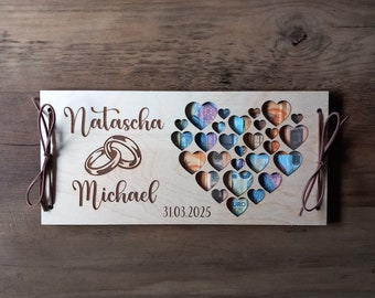 XXL money card money gift for wedding / personalized / 48 fonts / wedding gift / wooden gift card / wedding card