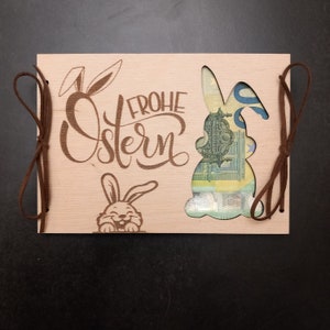 Regalo di Pasqua in denaro/Esauditore di desideri/Regalo di Pasqua/Carta regalo/Cartolina di Pasqua/Confezione regalo/Carta di denaro Coniglietto di Pasqua Uova di Pasqua