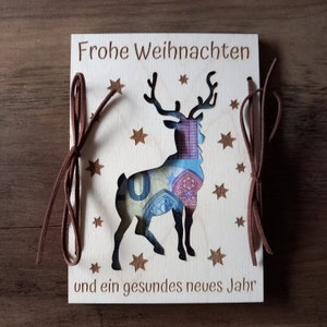 Geldgeschenk Weihnachten mit Wunschtext 48 Schriften / Weihnachtsgeschenk / Geschenkkarte / Weihnachtskarte / Geschenkverpackung / Geldkarte