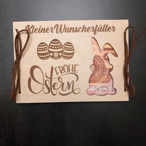 Paascadeau / wensvervulling / Paascadeau / cadeaukaart / Paaskaart / inpakpapier / contante kaart Paashaas Paaseieren