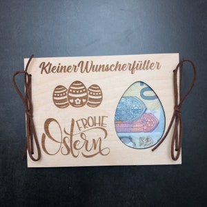 Geldgeschenk Ostern / Wunscherfüller / Ostergeschenk / Geschenkkarte / Osterkarte / Geschenkverpackung / Geldkarte Osterhase Ostereier