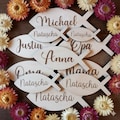 Fish with name, personalized name tag, place card, party favor for First Communion, Confirmation, Baptism, 24 sizes, 40 fonts, 2 shapes