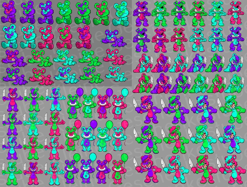 Ayucanpeng Horror Bär Kostüm Set - Mit Maske, Schürze & Messer Für Halloween