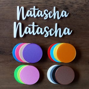 Segnaposto personalizzato Segnaposto per matrimonio, fidanzamento, comunione, cresima, battesimo, varie dimensioni e colori (S18)