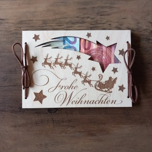 Kerstgeldcadeau / Kerstcadeau / cadeaukaart / Kerstkaart / cadeauverpakking / geldkaart / wensvervuller