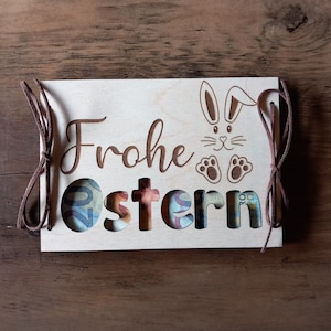 Regalo di Pasqua in denaro/Esauditore di desideri/Regalo di Pasqua/Carta regalo/Cartolina di Pasqua/Confezione regalo/Carta di denaro Coniglietto di Pasqua Uova di Pasqua