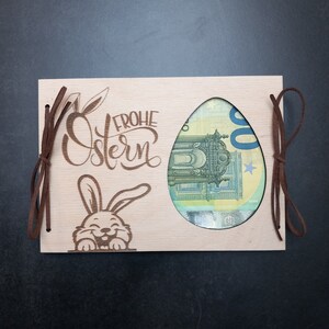 Regalo de Pascua en efectivo / cumplimiento de deseos / regalo de Pascua / tarjeta de regalo / tarjeta de Pascua / envoltura de regalos / tarjeta de efectivo Conejito de Pascua Huevos de Pascua