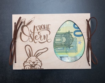 Geldgeschenk Ostern / Wunscherfüller / Ostergeschenk / Geschenkkarte / Osterkarte / Geschenkverpackung / Geldkarte Osterhase Ostereier