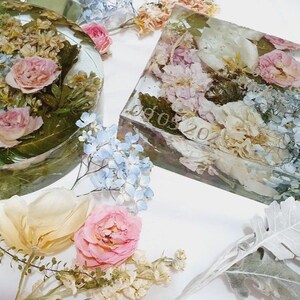 Flower preservation in Resin - bouquet/flowers/flower block/tray/coasters/display blocks