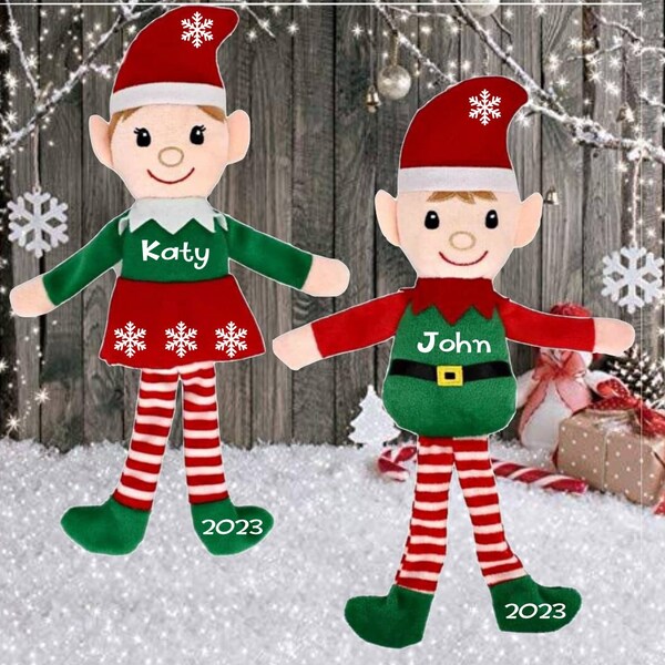 Personalized Plush Christmas Elf