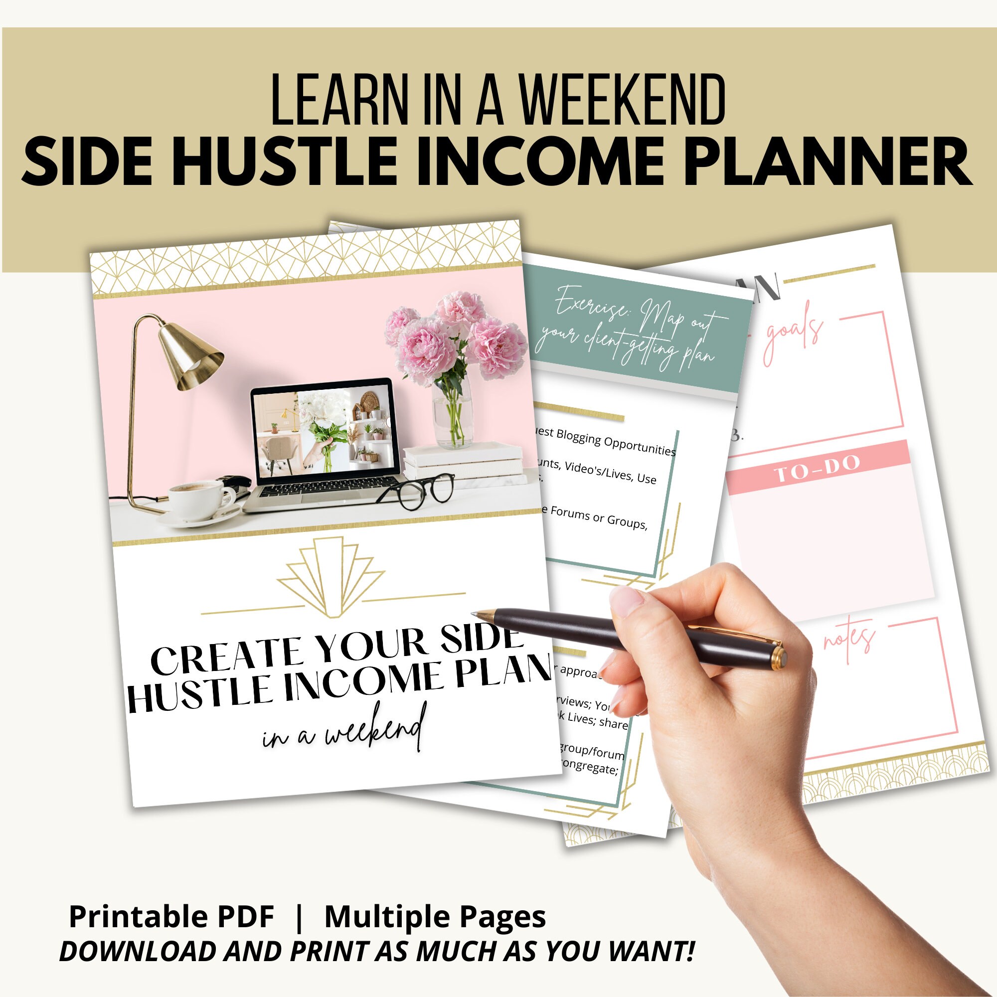 Side Hustle Planner, Side Hustle Planner, Online Business