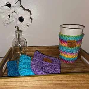 Teacher Iced Coffee Sleeve, Cold Drink Sleeve, Iced Coffee Cup Cozy, Teacher Gift, Back To School Gift, Hot Coffee Cozy, Hot Coffee Sleeve