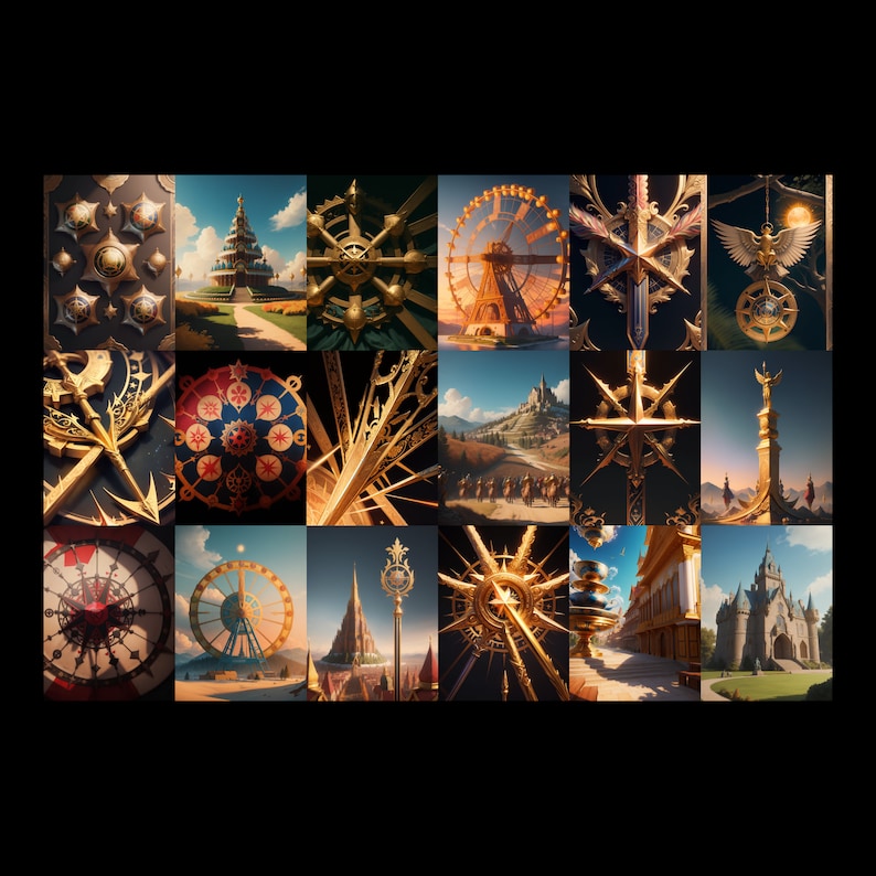 Divine Whispers Journey of the Soul Connection Tarot Print at Home 78 Images 4 Sizes 1 Ebook 18