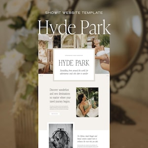 Showit Website Template: Earthy Design for Content Creators & Bloggers