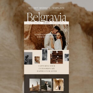 Showit Website Template: Boho Design for Wedding Photographers image 1