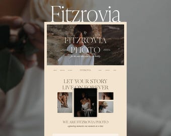 Showit Website Template: Romantic Design for Wedding Photographers
