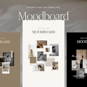 Complemento para modelo de site Showit Canvas | Moodboard, Galeria de Fotos em Estilo Colagem