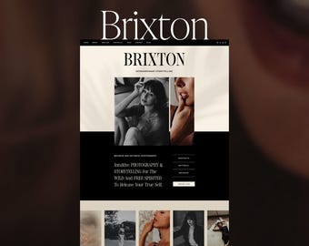 Showit Website Template: Moody Design for Boudoir & Artistic Photographers