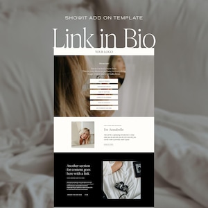 Showit Website Page Add On Template | Instagram Social Links (Custom Linktree Alternative)