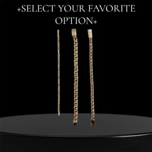 Gold 10K bracelet 3 different styles Free gift Box included