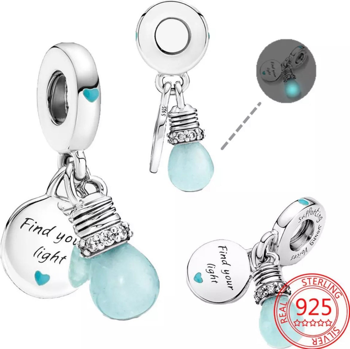 Charm Bracelet with 8 Charms – Silver Trending