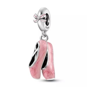 Pandora Bracelet With Pink and Clear Zircon Granddaughter Themed