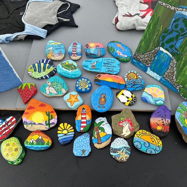 Painted River Rocks - Etsy