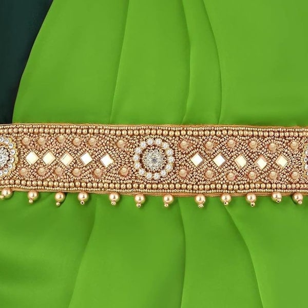 silver waist belt for saree